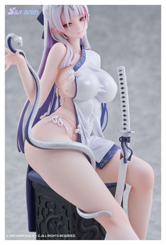 Original Character PVC Statue 1/7 The Color of the Blue - White Snake Deluxe Edition 20 cm Image 13