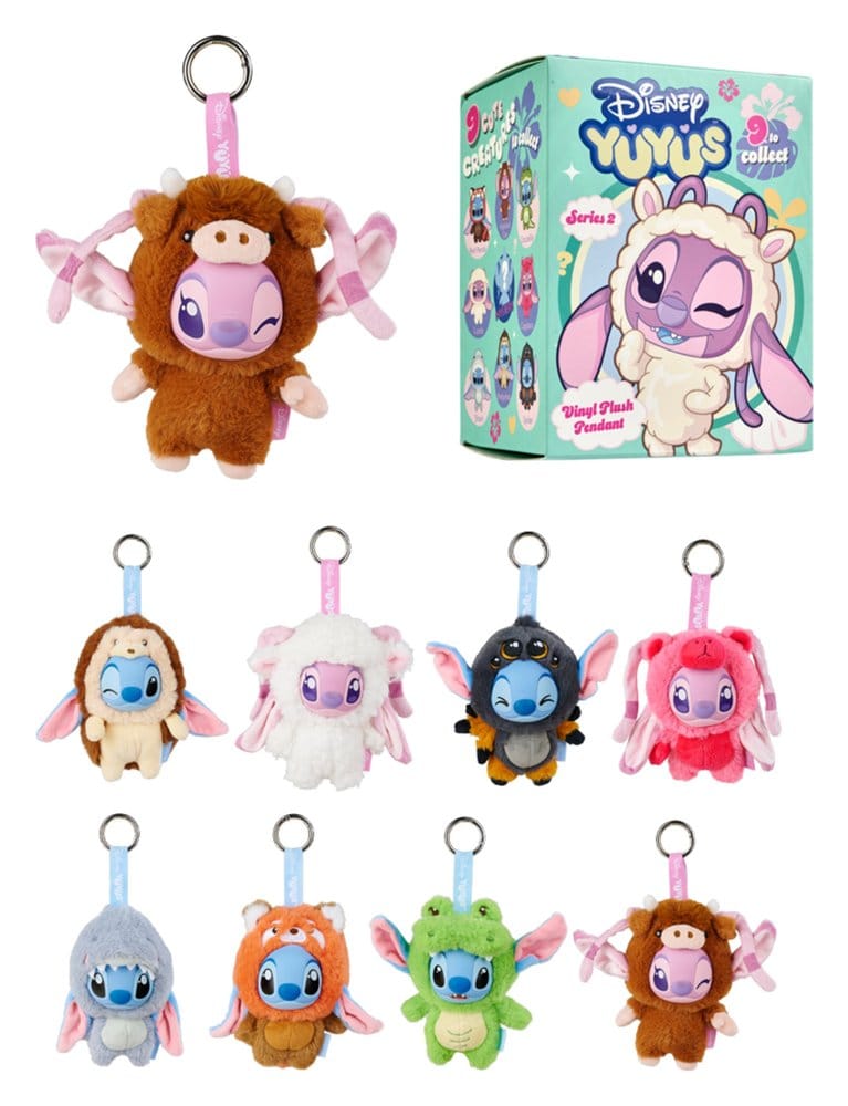 Disney YuYus Plüsch Schlüsselanhänger Wave 2 Stitch & Angel 13 cm Blindbox Display (8) Image 6