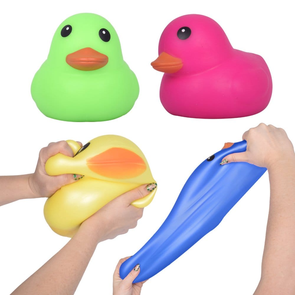 Squishy Dehnbare Figuren Ente 4er-Sortiment 15 cm Display (4) Image