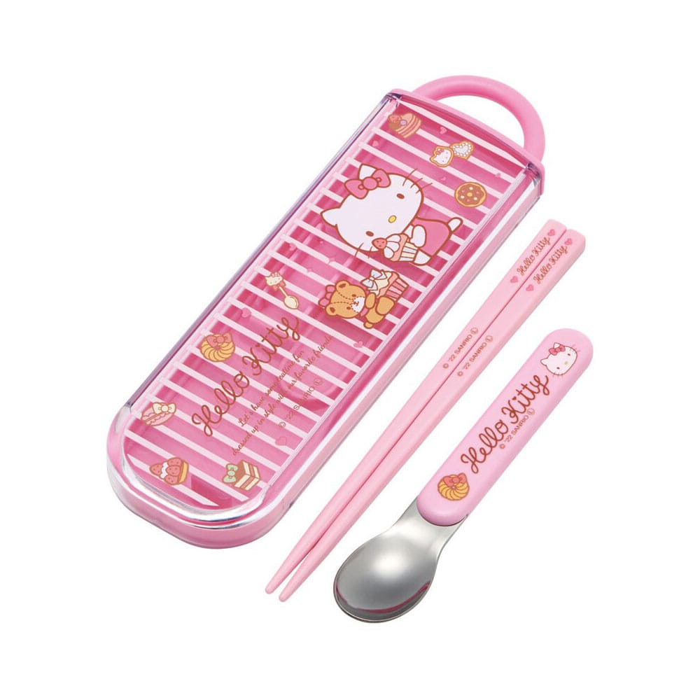 Hello Kitty Essstäbchen & Löffel Sweety pink Image