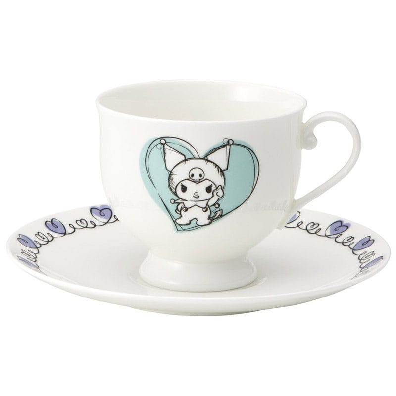 Sanrio Bone China Tasse und Teller Set Kuromi Image