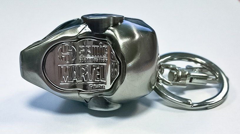 Marvel Comics Metall-Schlüsselanhänger Iron Man Helm Mark II Image 3