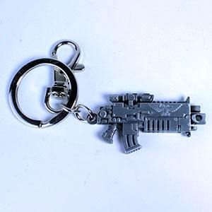 Warhammer 40K Metall-Schlüsselanhänger Bolter Metallic Finish Image