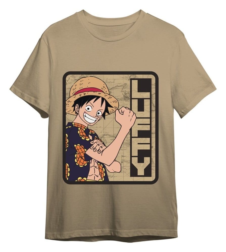 One Piece T-Shirt Monkey D. Ruffy Sand Größe L Image