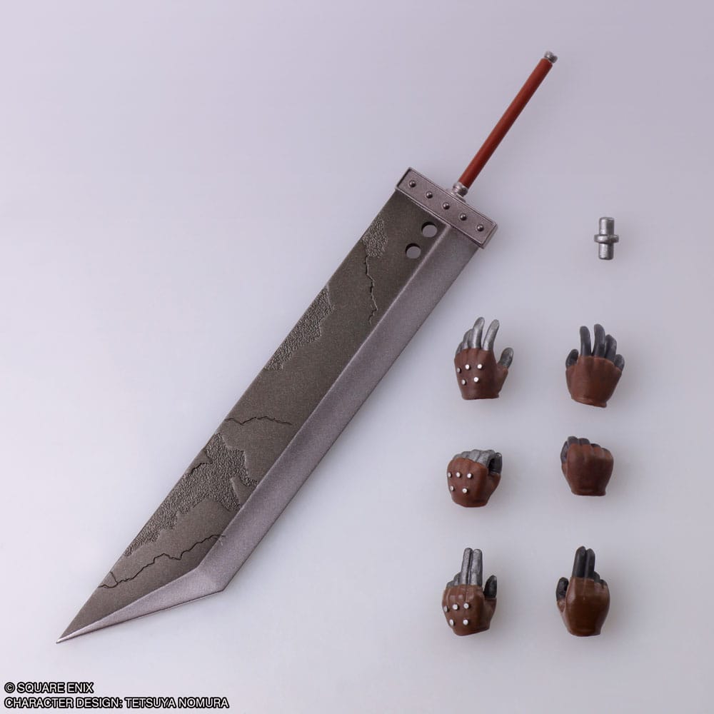 Final Fantasy VII Bring Arts Actionfigur und Fahrzeug Cloud Strife & Hardy-Daytona 15 cm Image 9