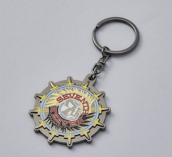 Final Fantasy VII Rebirth Metall-Schlüsselanhänger Seventh Heaven Image