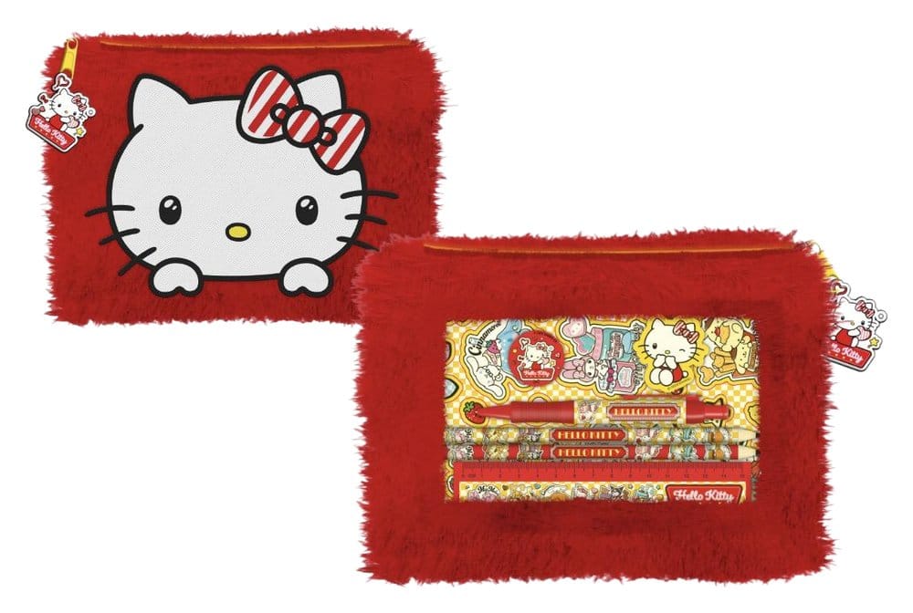Hello Kitty and Friends Plüsch-Federmäppchen American Diner Version Set Display (12) Image