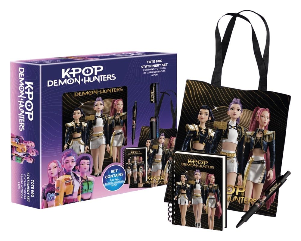 KPop Demon Hunters Schreibwaren-Set in Tragetasche Golden Display (6) Image