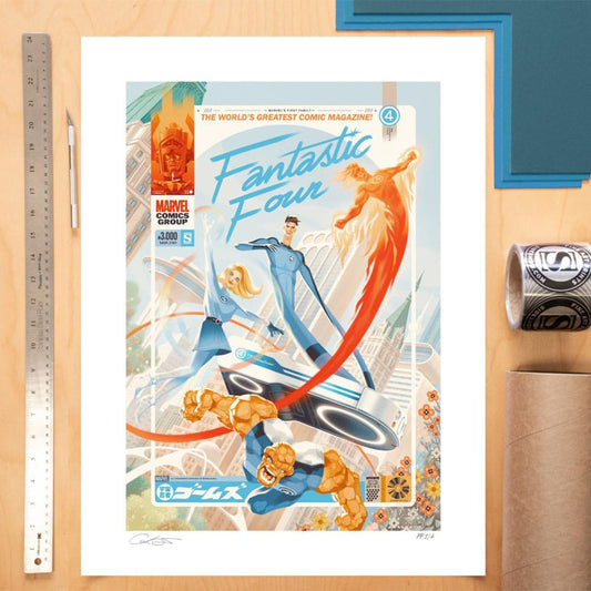 Marvel Fantastic Four #48 Kunstdruck Marvel's First Family: The Fantastic Four! 61 x 41 cm - ungerahmt Image 2