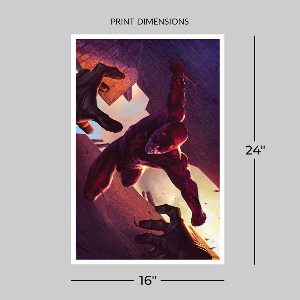 Marvel Kunstdruck Daredevil: The Man Without Fear 60 x 41 cm - ungerahmt Image 3