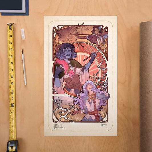 Critical Role Kunstdruck Laura Bailey: 10th Anniversary Art Nouveau Illustrations 46 x 28 cm - ungerahmt Image 2