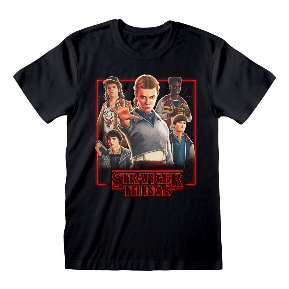 Stranger Things T-Shirt Characters in Glowing Box Größe M Image