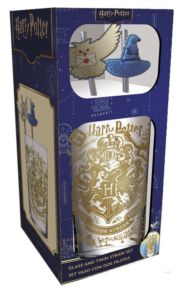 Harry Potter Glas Tumbler mit Trinkhalmen Magic & Mayhem 485 ml Image