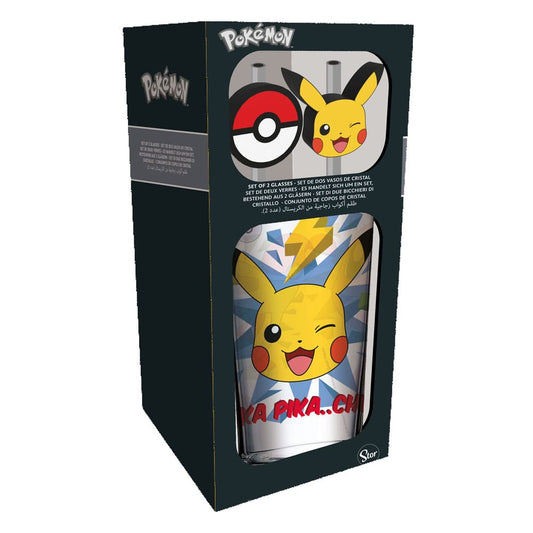 Pokémon Glas Tumbler mit Trinkhalmen Pikachu 485 ml Image 2