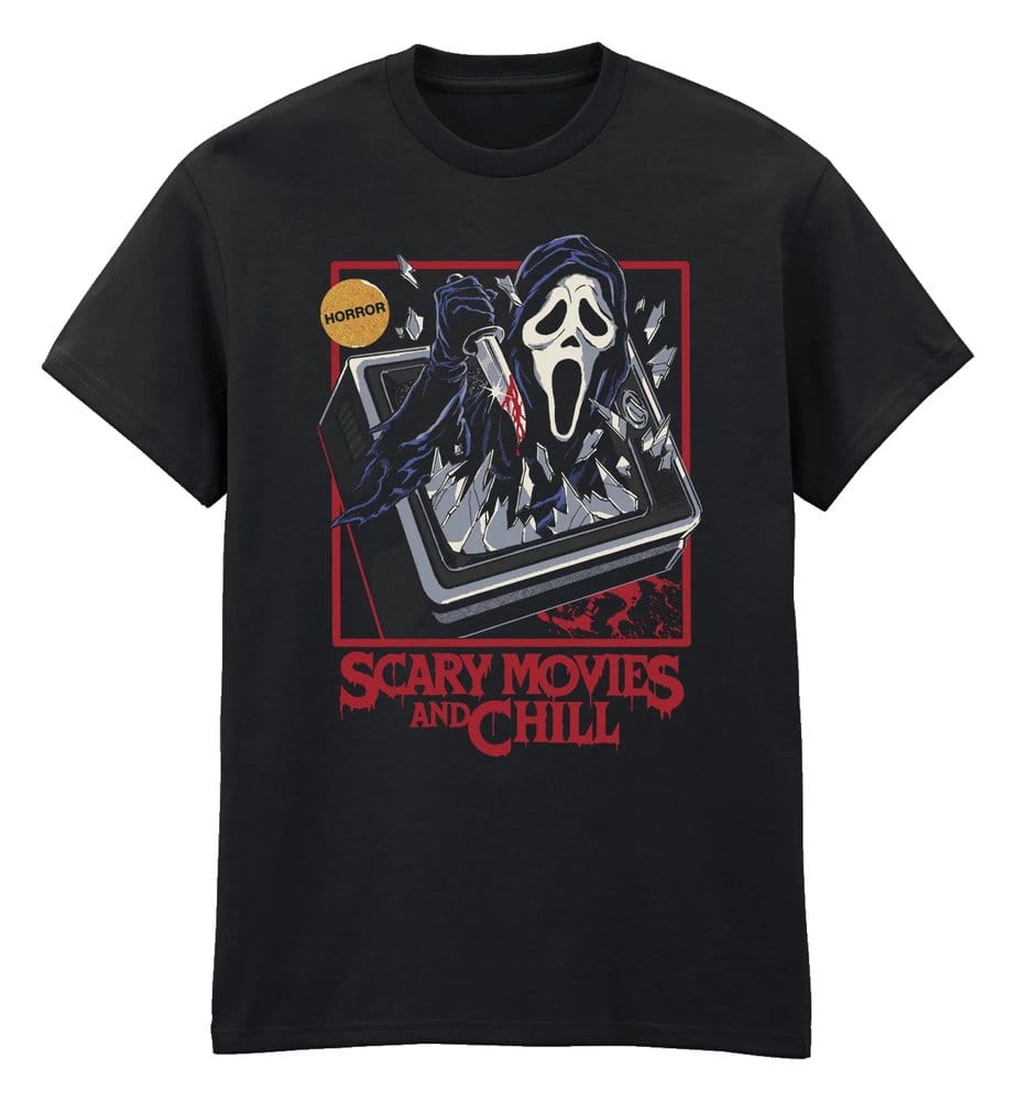 Steven Rhodes T-Shirt Scary Movies And Chill Black Größe L Image