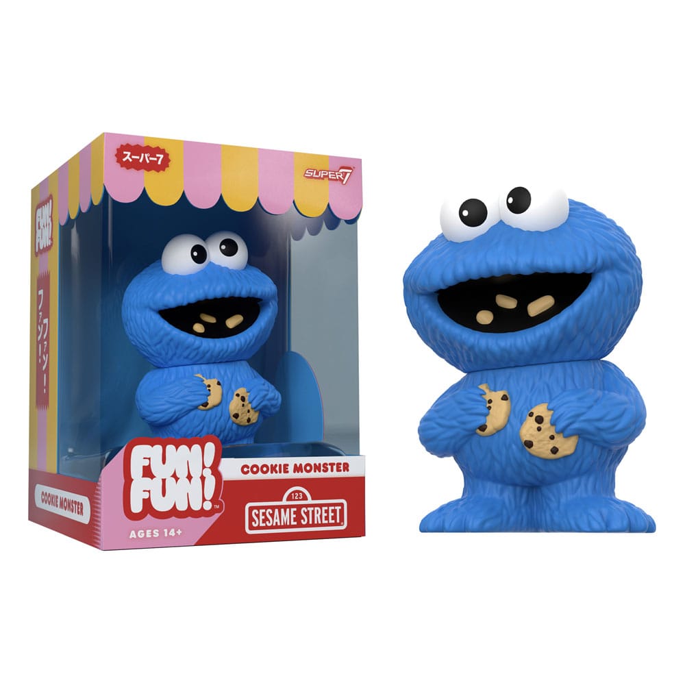 Sesamstraße FUN! FUN! Soft Vinyl Figur Wave 02 Cookie Monster 13 cm Image 6