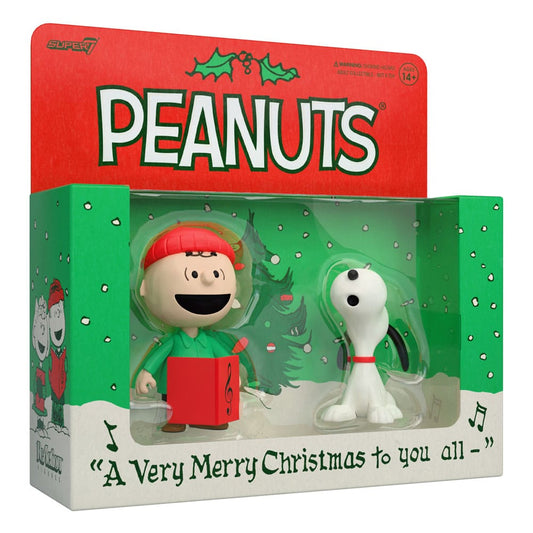 Peanuts ReAction Actionfiguren 2er-Pack Charlie Brown and Snoopy (Caroling) 10 cm Image 2
