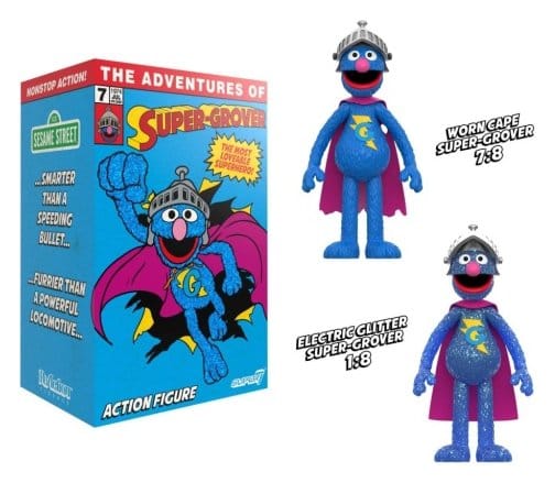 Sesamstraße ReAction Actionfigur Super Grover (W/Chase) Image