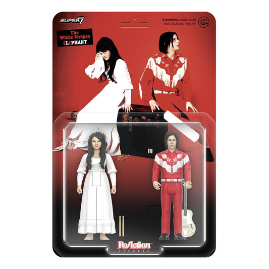 The White Stripes ReAction Actionfiguren 2er-Pack Wave 02 The White Stripes (Elephant) 10 cm Image 2