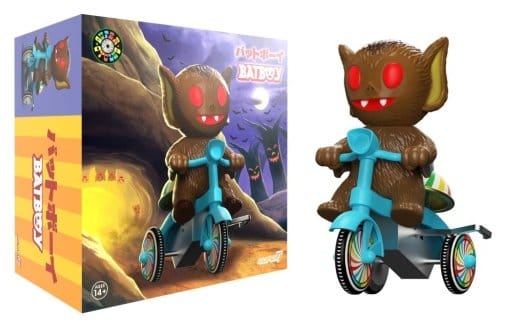 Super7 Super Cycles Fahrzeug Bat Boy (Brown w/ Blue Trike) Image