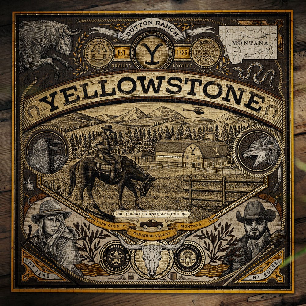 Yellowstone Multi-Dimensionales Puzzle (1000 Teile) Image 5
