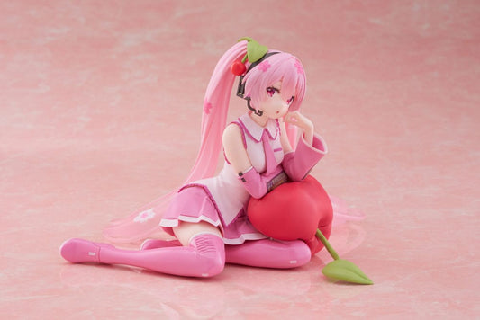 Hatsune Miku PVC Statue Desktop Cute Figure Sakura Miku Cherry Cushion Ver. 13 cm Image 2