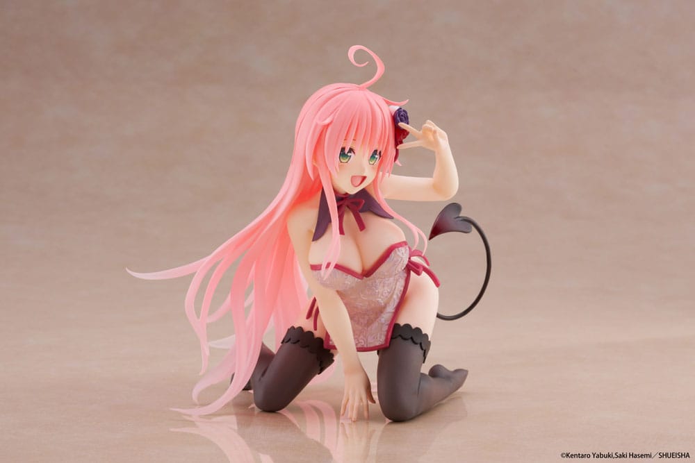 To Love-Ru Darkness PVC Statue Desktop Cute Figure Lala Chinese Dress Ver. 13 cm Image 5