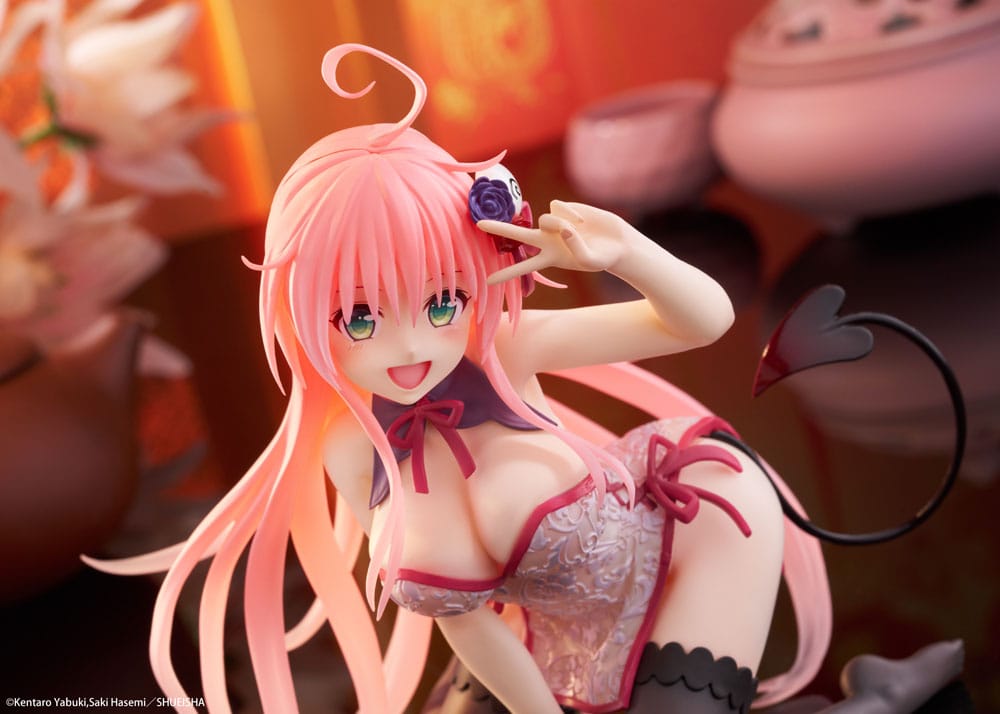 To Love-Ru Darkness PVC Statue Desktop Cute Figure Lala Chinese Dress Ver. 13 cm Image 12