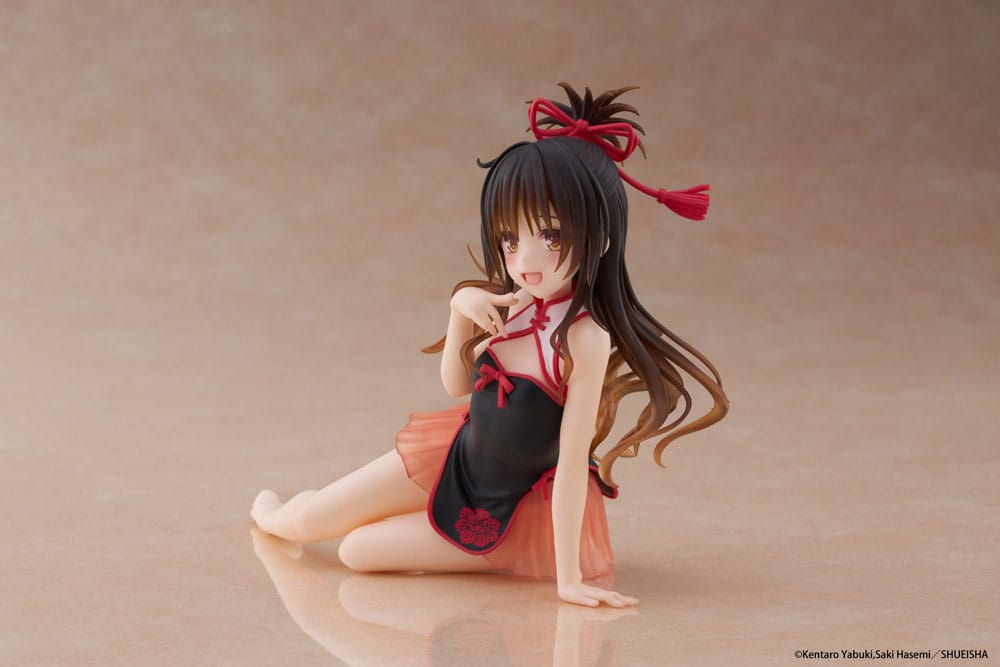 To Love-Ru Darkness PVC Statue Desktop Cute Figure Mikan Yuki Chinese Dress Ver. 13 cm Image 3