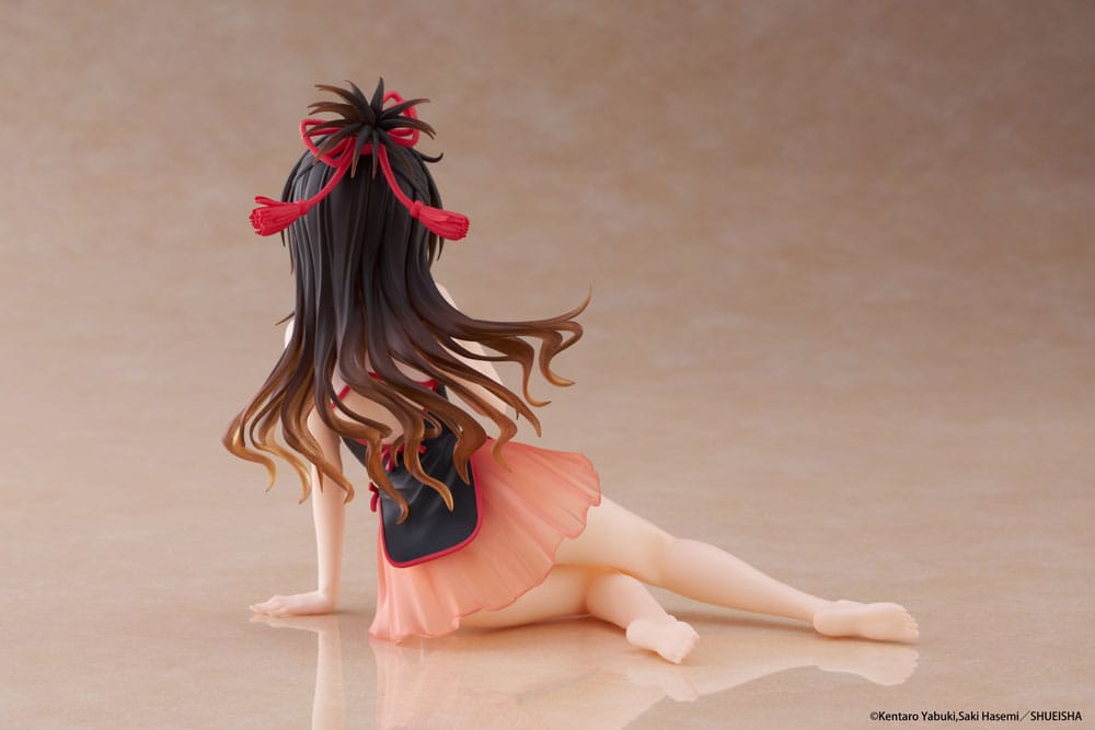 To Love-Ru Darkness PVC Statue Desktop Cute Figure Mikan Yuki Chinese Dress Ver. 13 cm Image 4