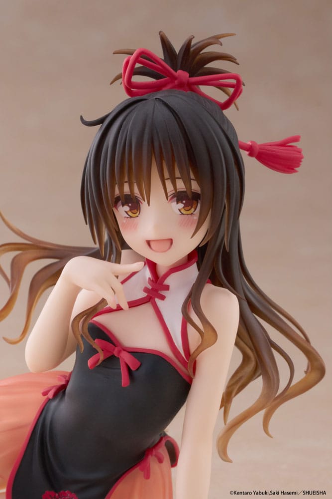 To Love-Ru Darkness PVC Statue Desktop Cute Figure Mikan Yuki Chinese Dress Ver. 13 cm Image 7