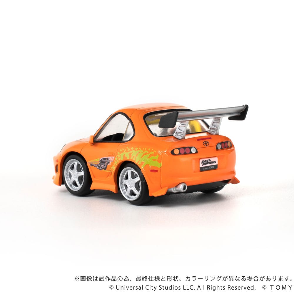 Fast & Furious Q-Village Fahrzeug mit Minifigur Toyota Supra JZA80 9 cm Image 10