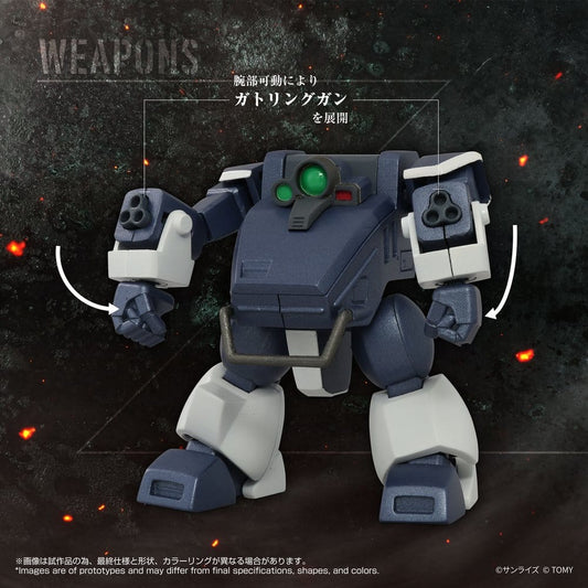 Armored Trooper Votoms Toyrise Actionfigur 1/48 AT-08 Zwerg Sand Loader 7 cm Image 2