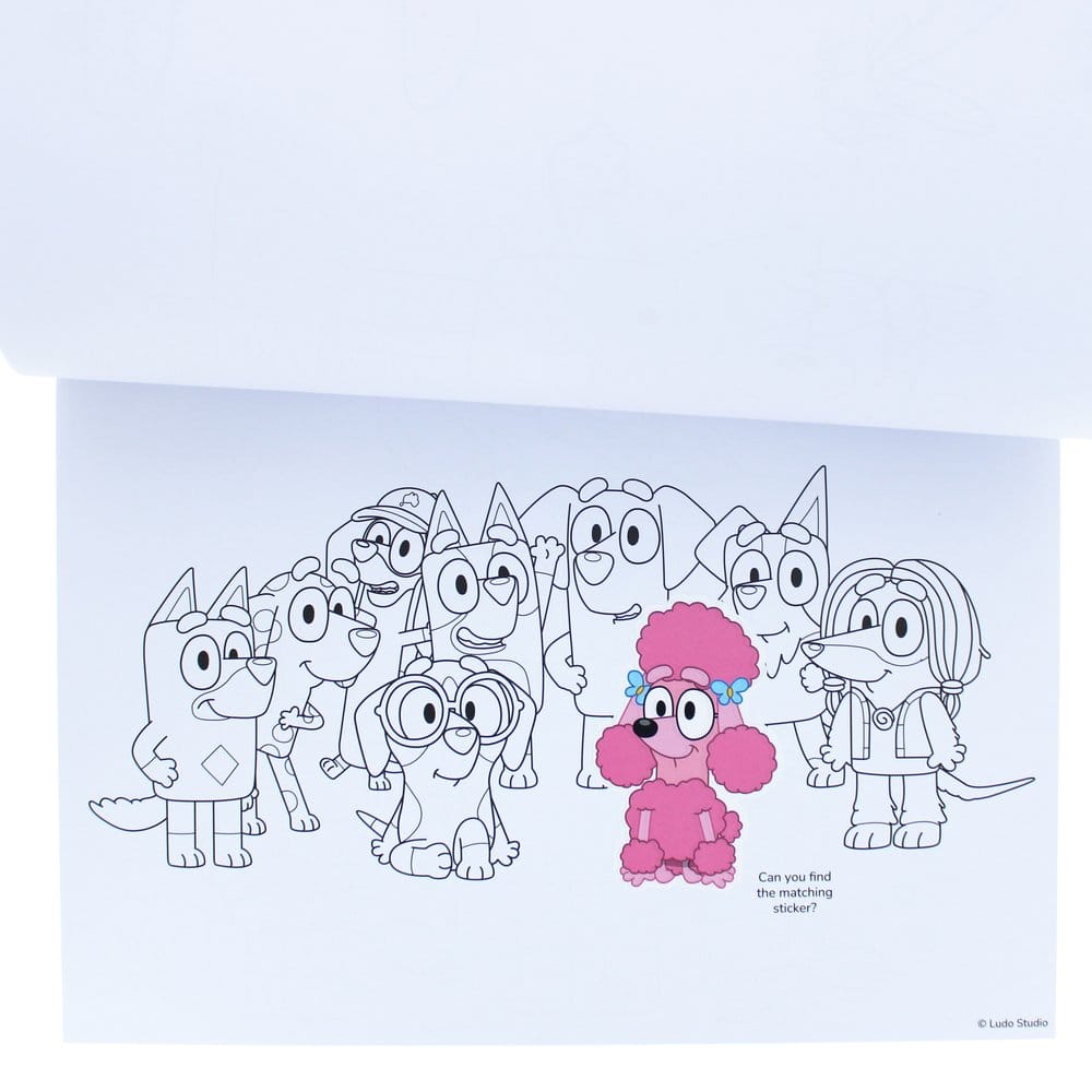 Bluey Malbuch A4 & Sticker Set Image 7