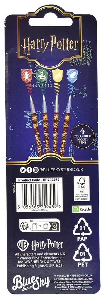 Harry Potter Gelstifte 4er-Pack Magical Locations Image 4