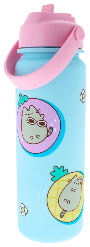 Pusheen Trinkflasche Flip Top By The Pool Blau Image 2