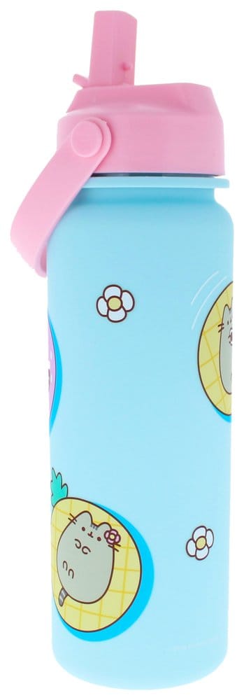 Pusheen Trinkflasche Flip Top By The Pool Blau Image 4