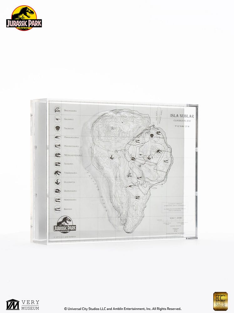 Jurassic Park Topographische Karte Isla Nublar Image 5