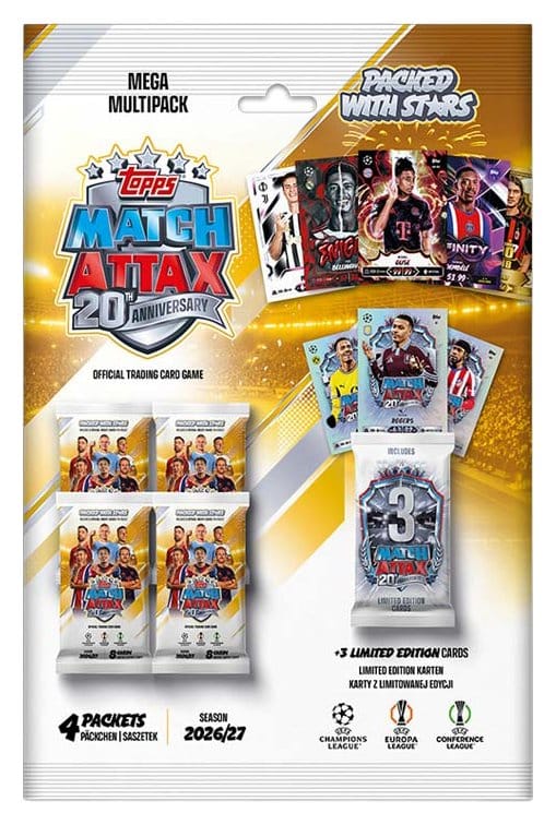 UEFA Club Competition Match Attax 2026/27 Sammelkarten Mega Multipack Image