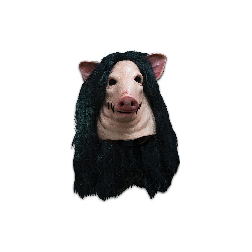 Saw Latex-Maske mit Kunsthaar Pig Image