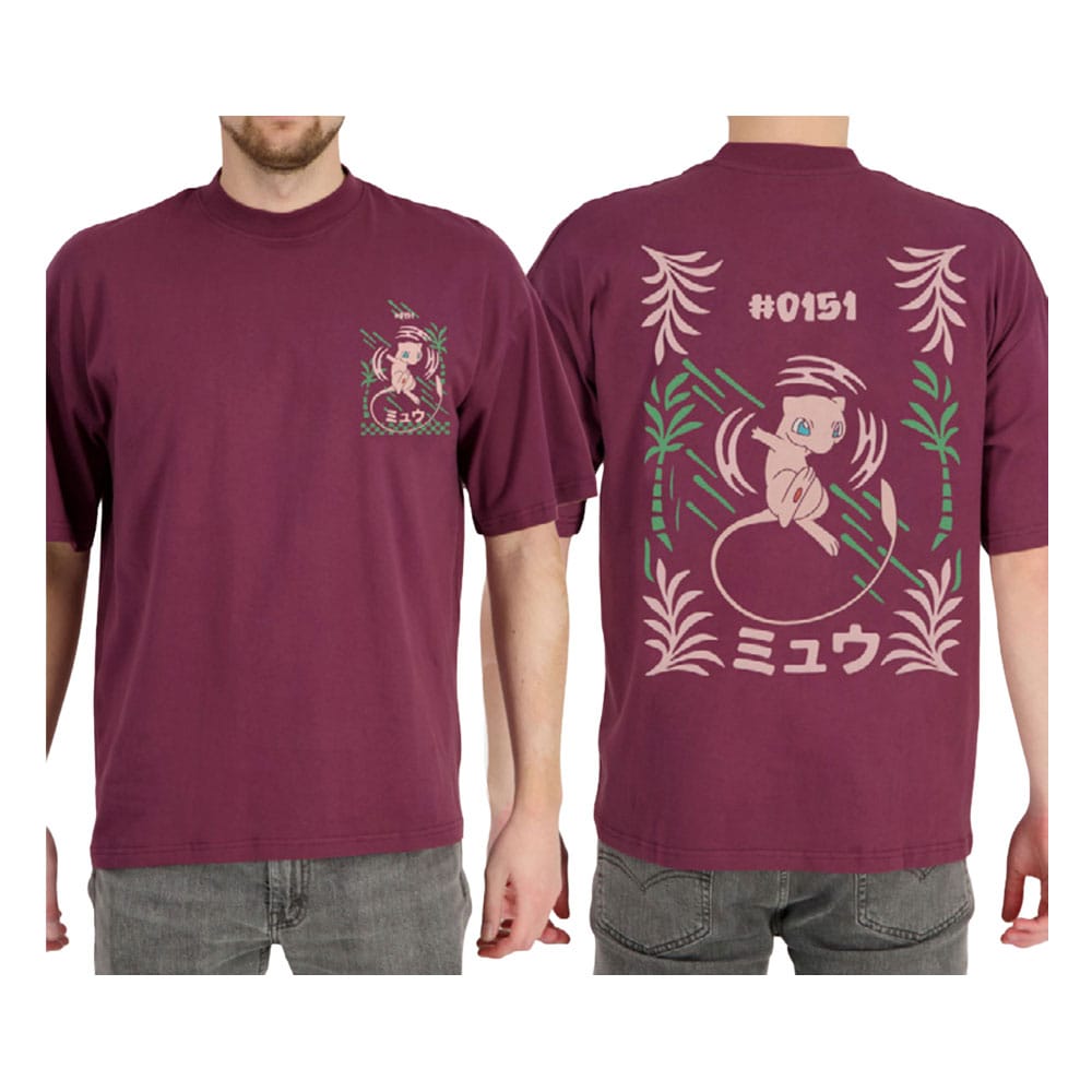 Pokémon T-Shirt Bordeaux Mew Größe S Image
