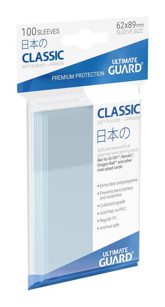 Ultimate Guard Classic Soft Sleeves Japanische Größe Transparent (100) Image 3