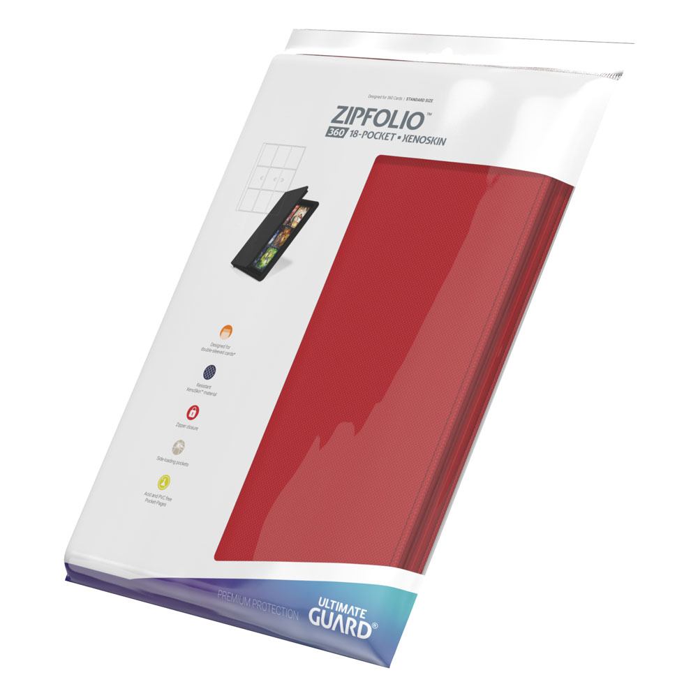 Ultimate Guard Zipfolio 360 18-Pocket Xenoskin - Red Image 8