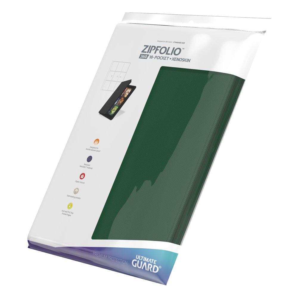 Ultimate Guard Zipfolio 360 18-Pocket Xenoskin - Green Image 8
