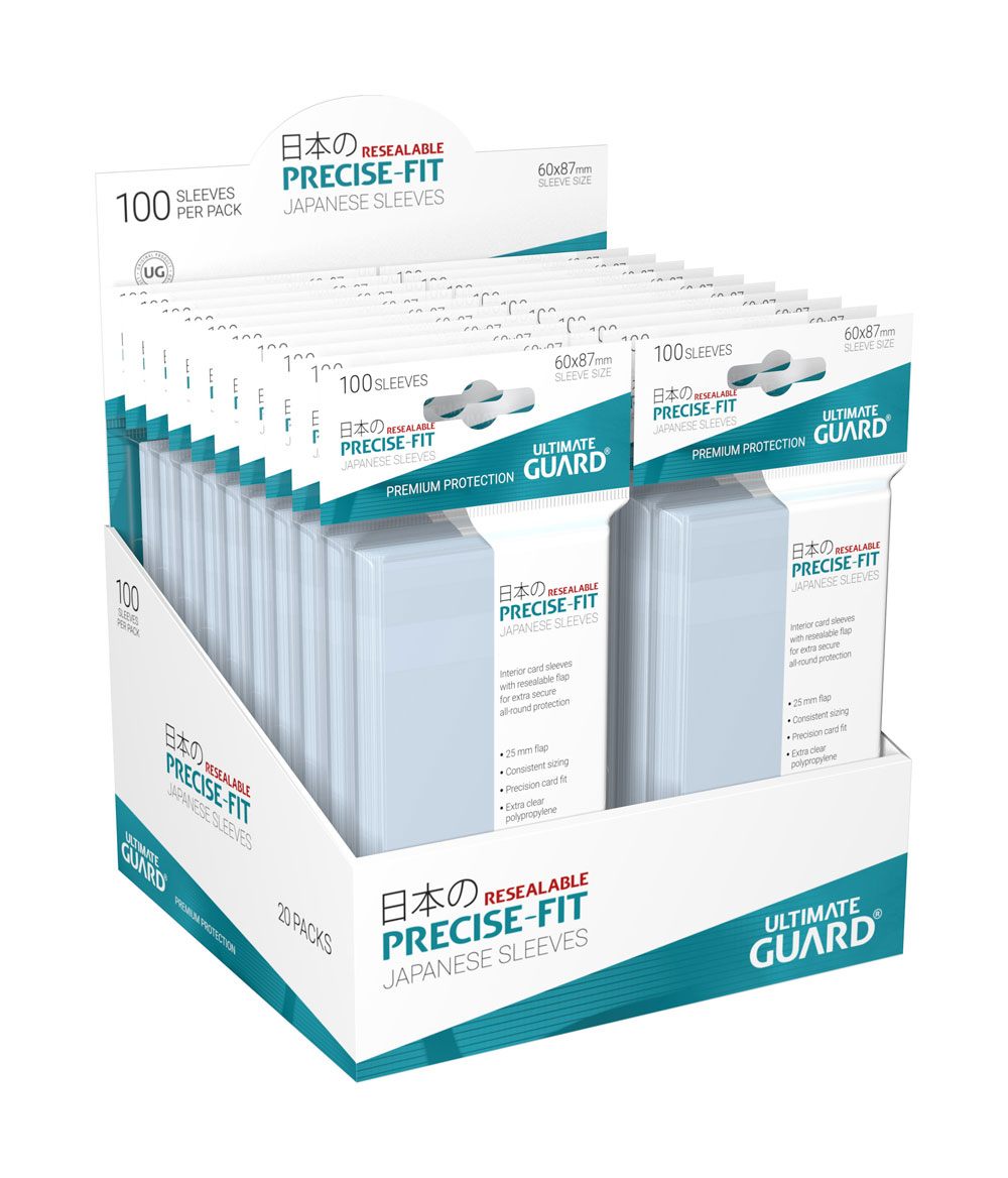 Ultimate Guard Precise-Fit Sleeves Japanese Size (100) - Resealable Image 4
