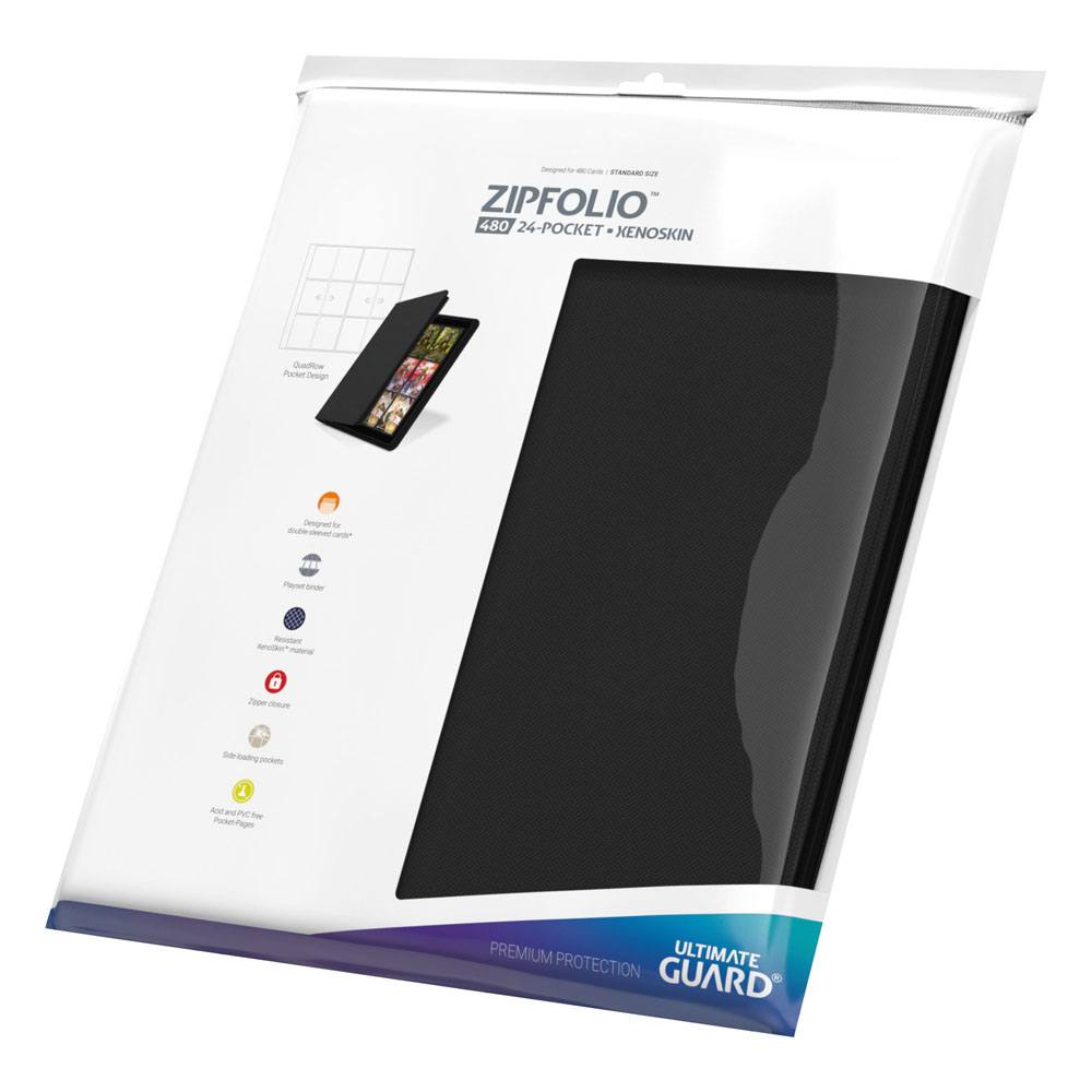 Ultimate Guard Zipfolio 480 24-Pocket Xenoskin - Black Image 9