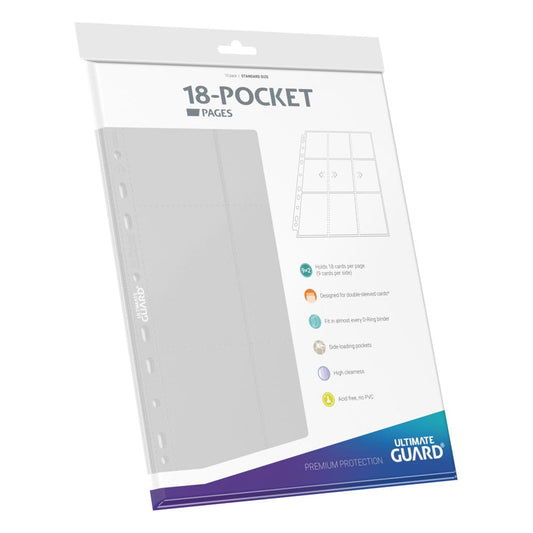 Ultimate Guard 18-Pocket Pages Side-Loading (10) - White Image 2