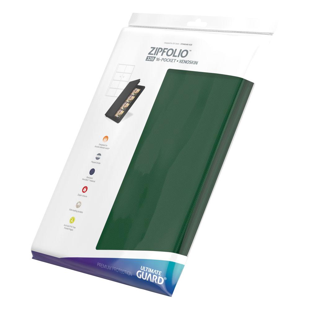 Ultimate Guard Zipfolio 320 16-Pocket Xenoskin - Green Image 8