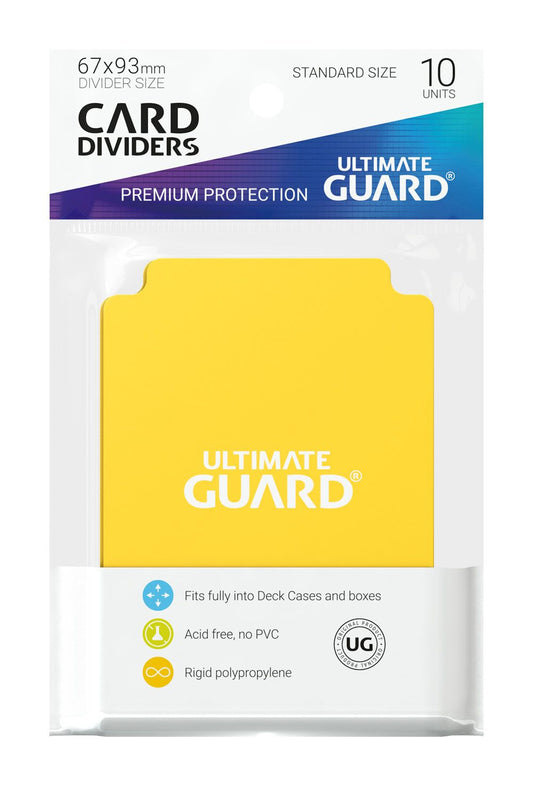Ultimate Guard Card Dividers Standard Size (10) - Yellow Image 2