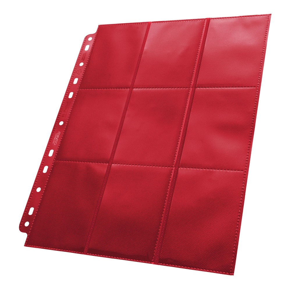 Ultimate Guard 18-Pocket Pages Side-Loading (50) - Red Image 3